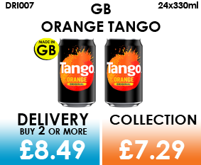 GB orange tango cans